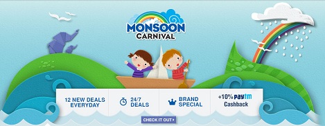 India Desire : Firstcry Monsoon Carnival : Flat Rs 400 Off On Purchase Of Rs 1499 Or Above + Extra 10% Cashback Via Paytm